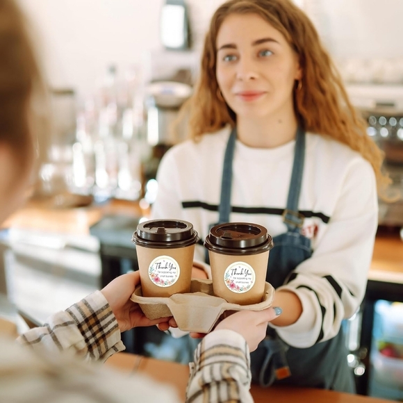 1.5" Floral Roses 🌹💐Thank You For Supporting My Small Business Stickers🌹💐 - Picture 5 of 6